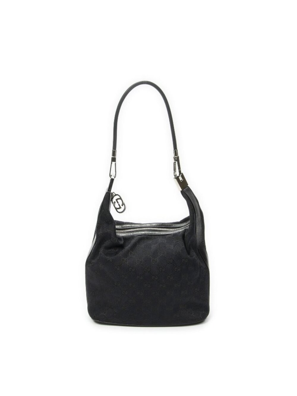Gucci Zip Hobo Black GG Canvas